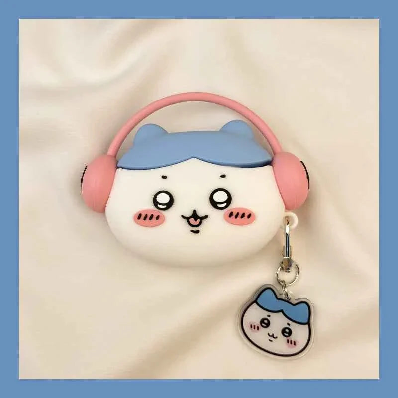 Cartoon Headphone-Wearing Usagi AirPods Case B