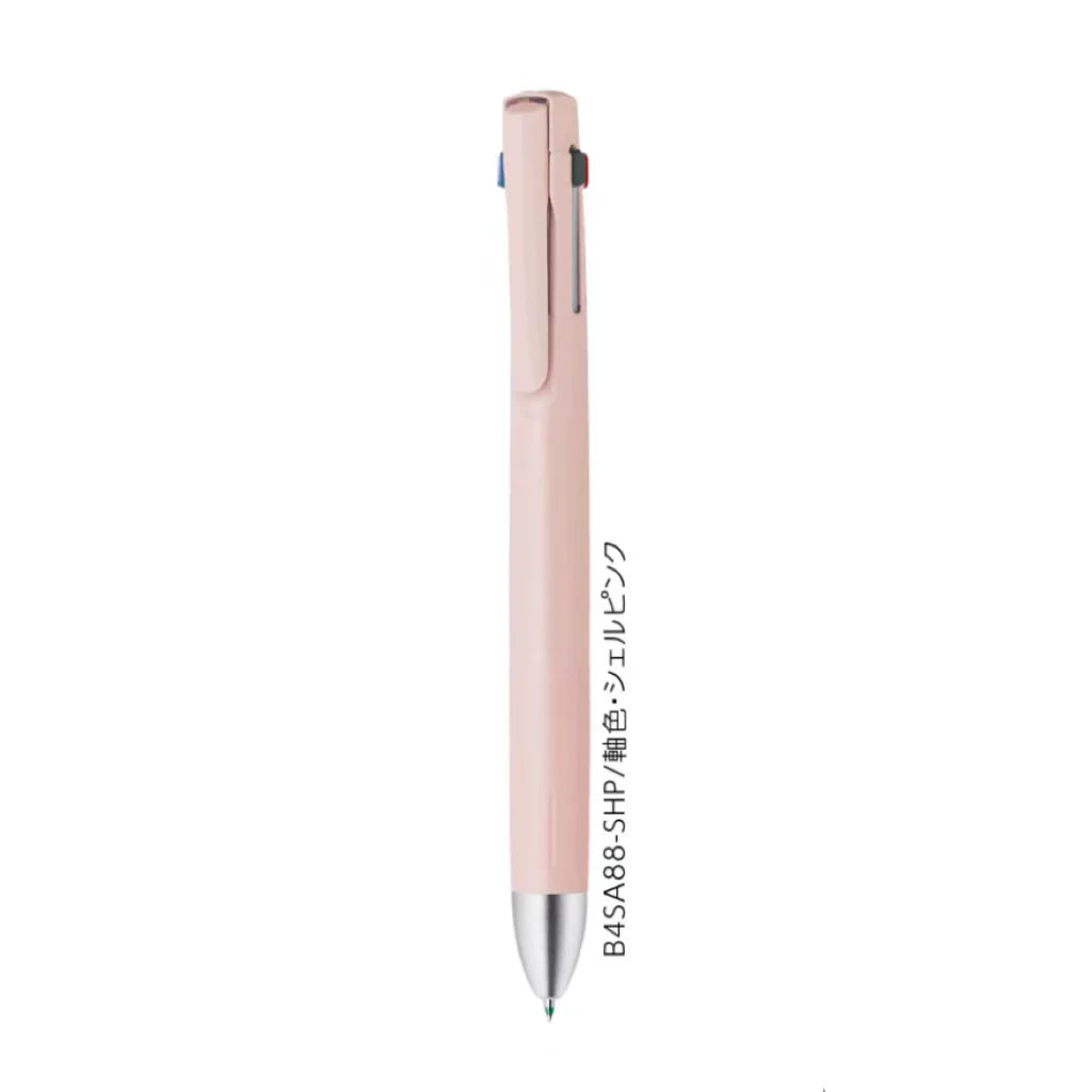Zebra blen 4+S Macaron Limited Edition Multi-Function Pen | 0.5mm | 4-Color + Mechanical Pencil Light Pink