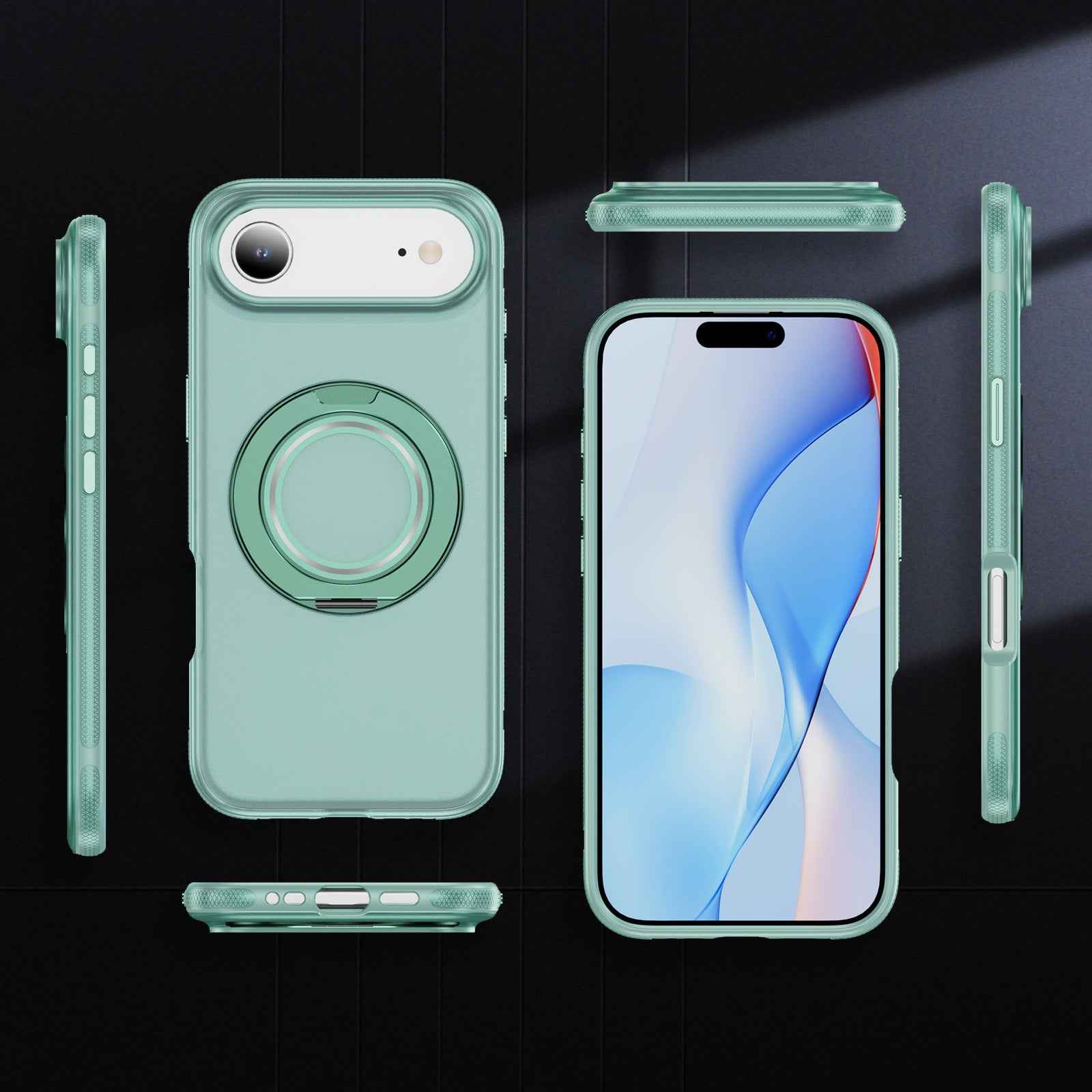 iPhone 17 Rotating Stand Phone Case