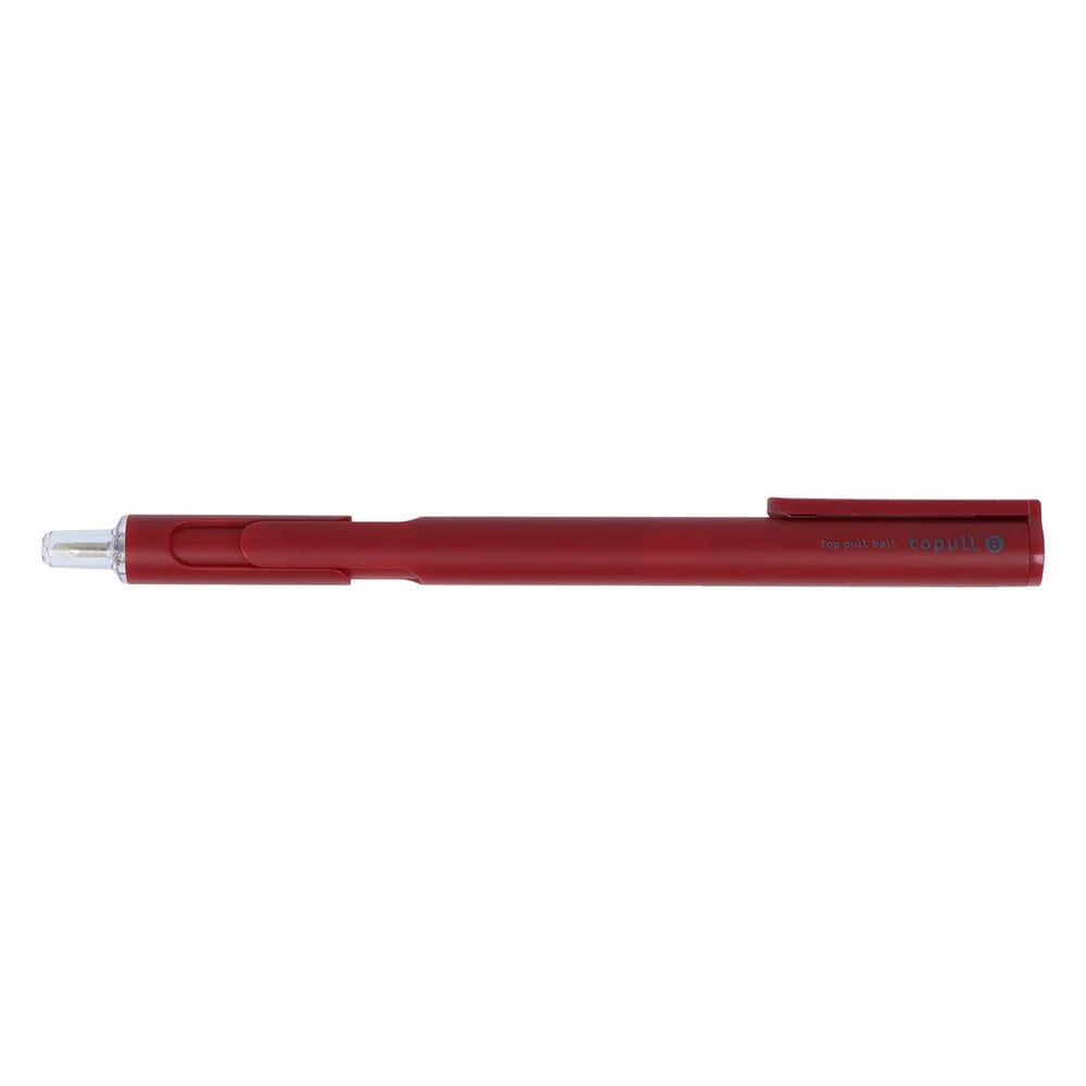 Sun-Star Topull B Ballpoint Pen Black Ink 0.5MM Red