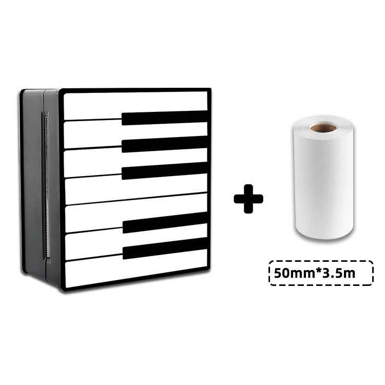 Phomemo M02 Sticker Printer Portable Thermal Label Printer with 1 Roll Paper Piano