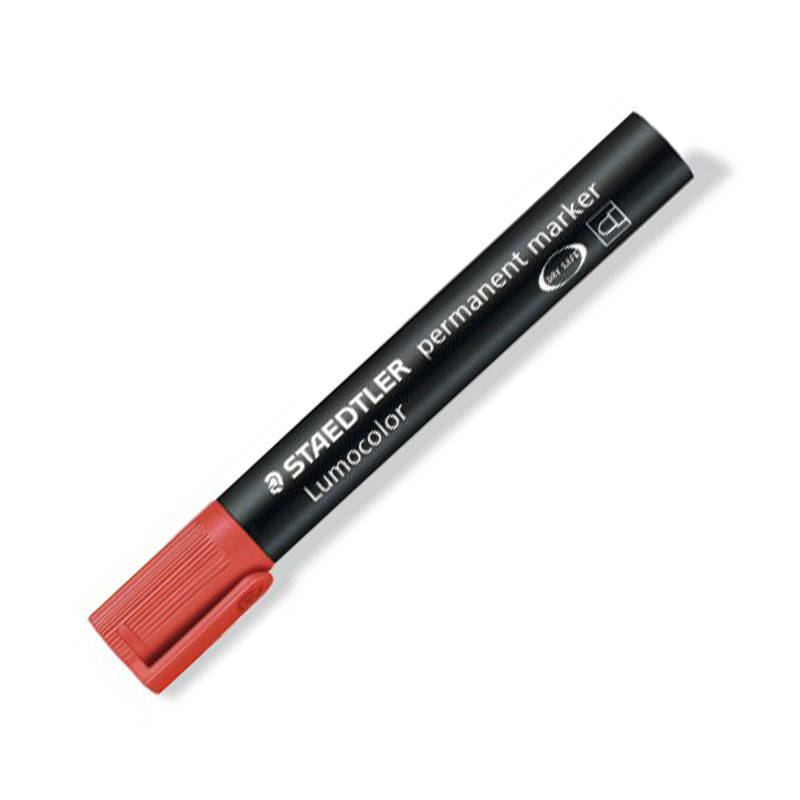 STAEDTLER 352 Lumocolor Permanent Marker Pen,2mm,4 Pack Red