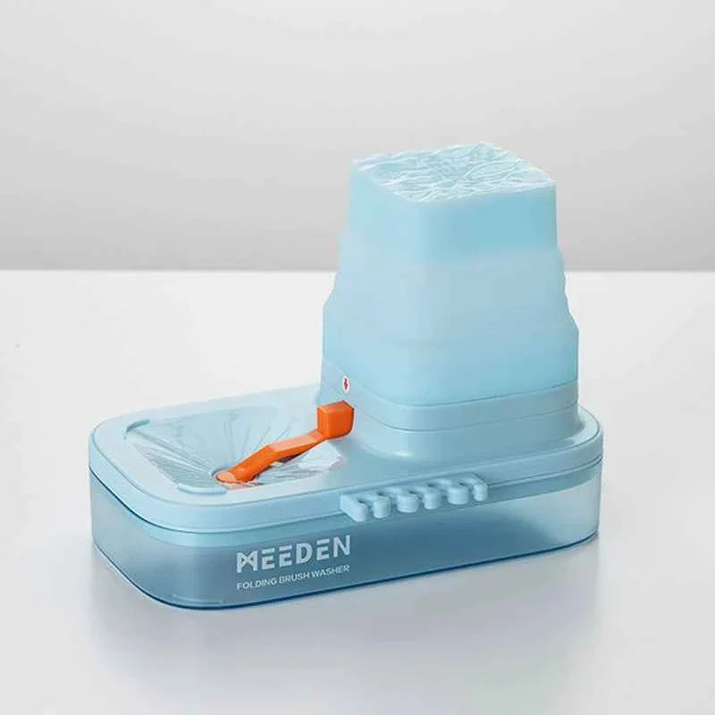 MEEDEN Portable Paint Brush Cleaner Rinser Blue