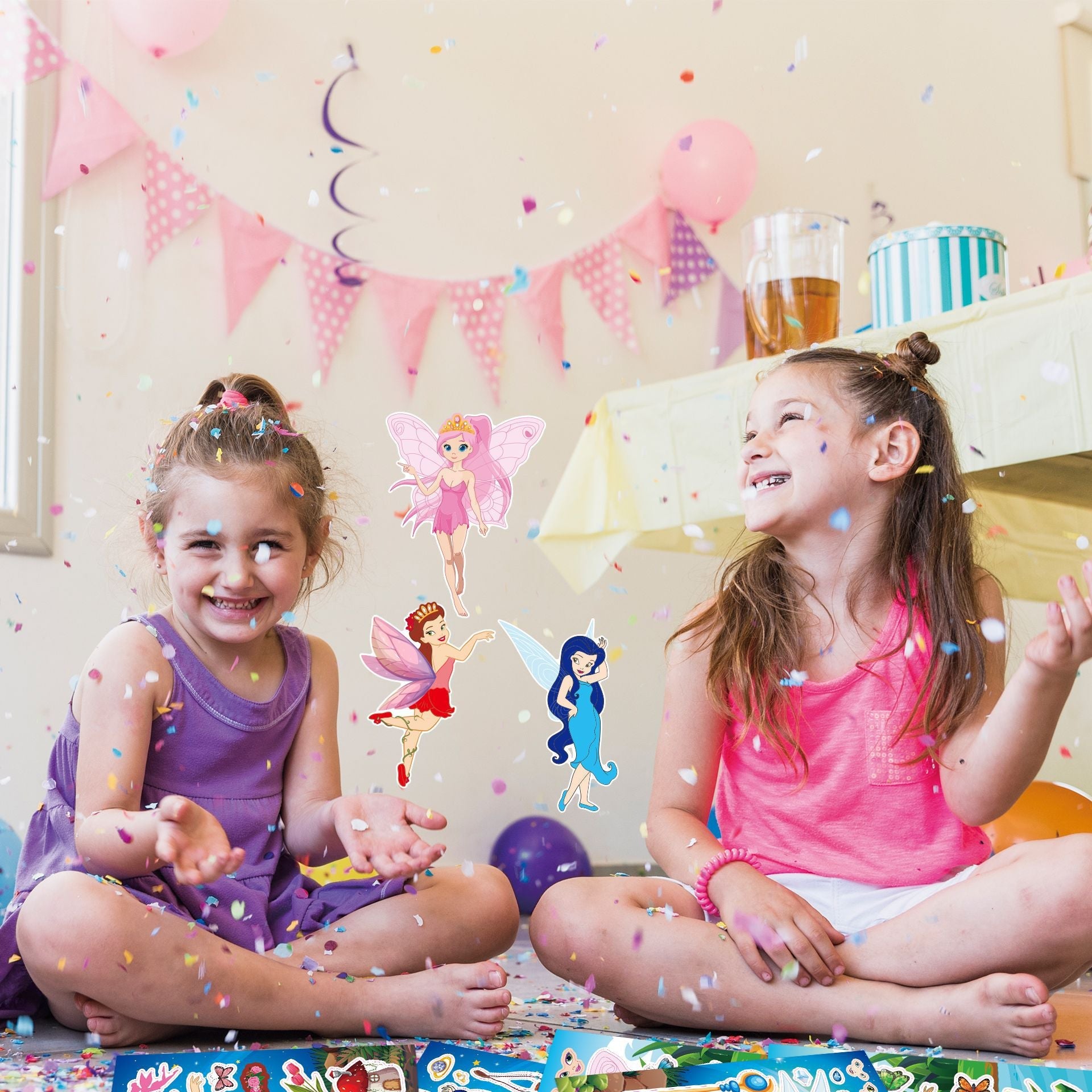 Make a Face Tinker Bell Cartton Stickers for Kids 24 Sheets
