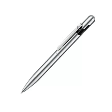 GNASEET Brushed Stainless Steel All-Metal Ballpoint Pen Silver