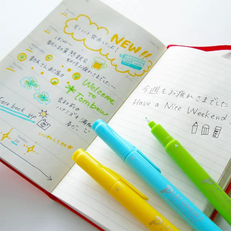 Tombow Play Color 2 Felt Tip Pen Set 12/24/36 Colors