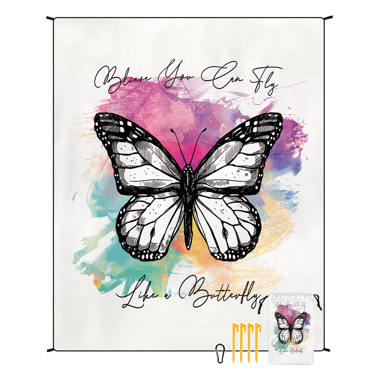 Bohemian Beach Mat & Outdoor Picnic Blanket – Waterproof 220 x 180cm