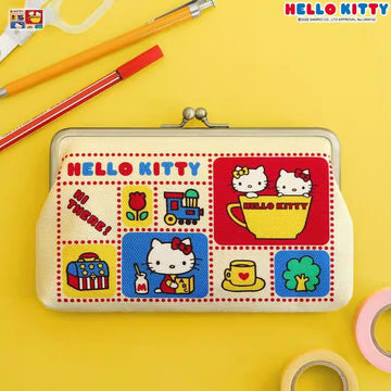 Hello Kitty Cartoon Horizontal Clasp Makeup Bag for Women