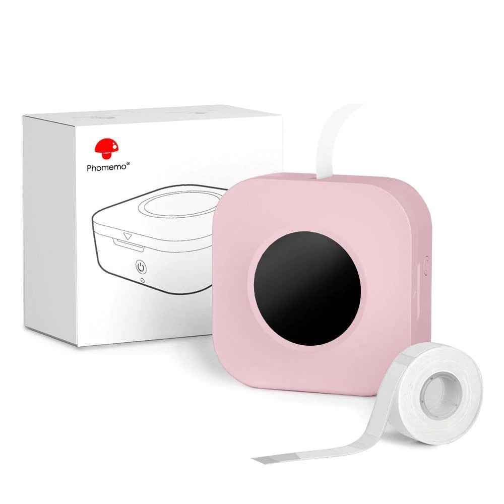 Phomemo Q30S Label Maker Machine with 1 Roll Tape Pink