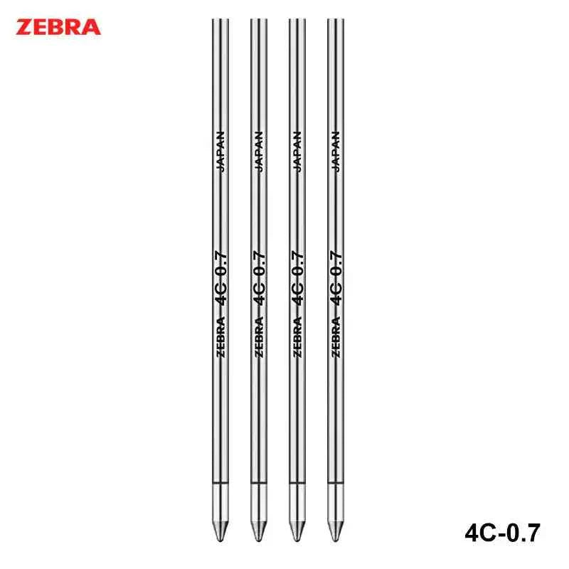 Zebra 4C-0.7 Ballpoint Pen Refill D1 -0.7mm Black/Red/Blue 10 Pack