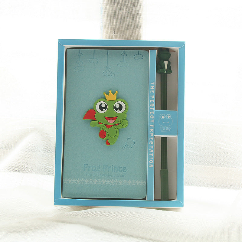 Cute Kids DIY Journal Notebook Gift Set with Pen Frog