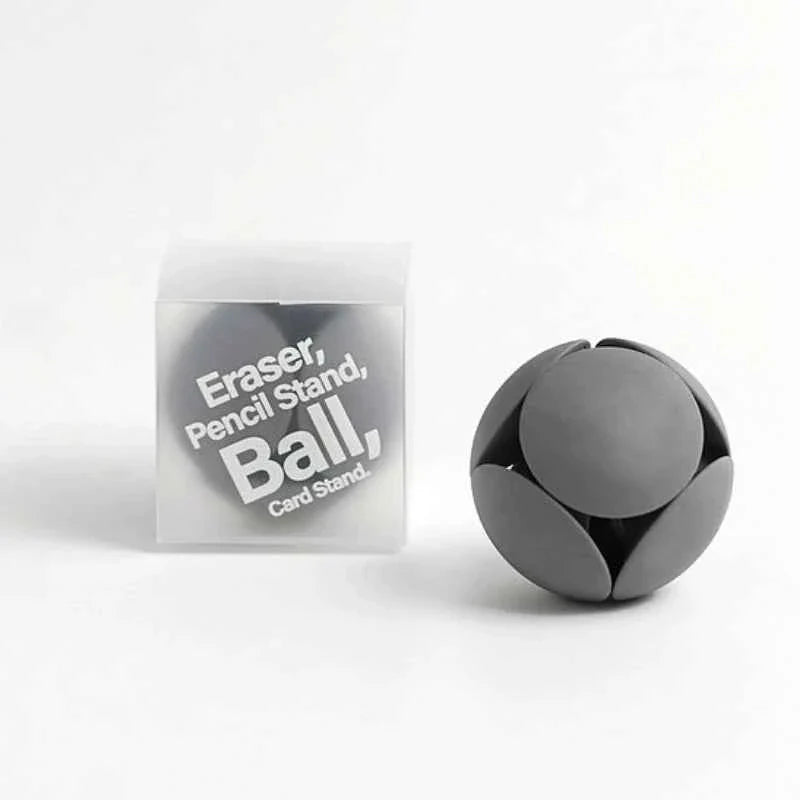 HMM Eraser Ball Pencil StandCard Holder Grey