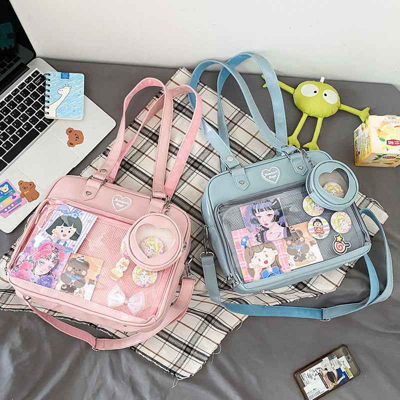 Kawaii Ita JK Lolita Crossbody Shoulder Bag with Small Pouch