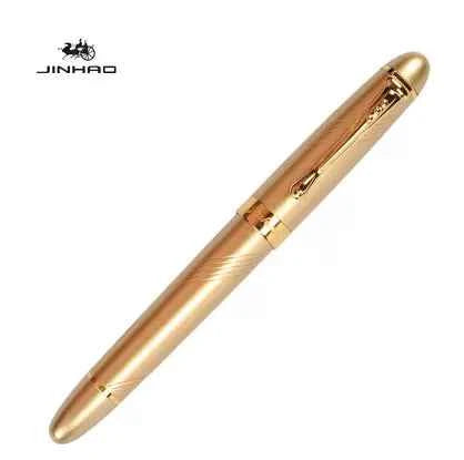 Jinhao X450 Fountain Pen Medium Nib Spiral Champagne