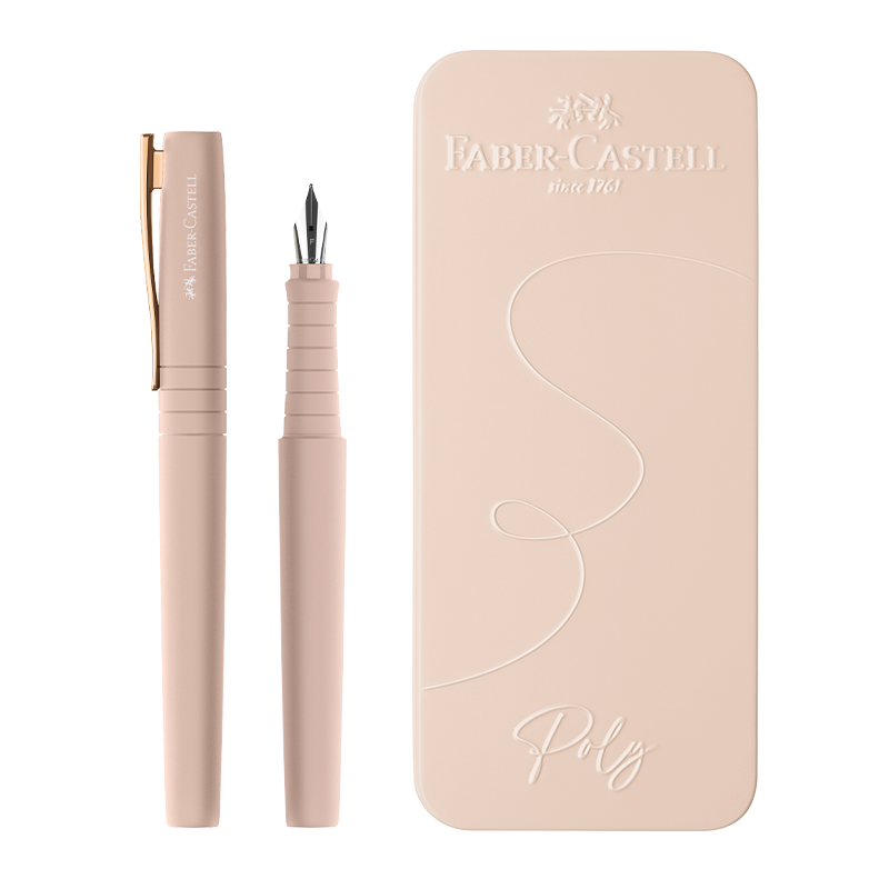 Faber-Castell Poly Ball Fountain Pen Fine Nib Pink