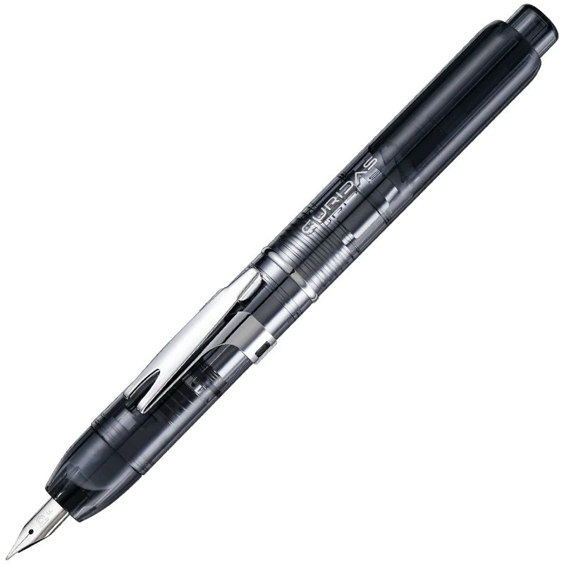 Platinum Curidas Knock-Type Fountain Pen Graphite Smoke