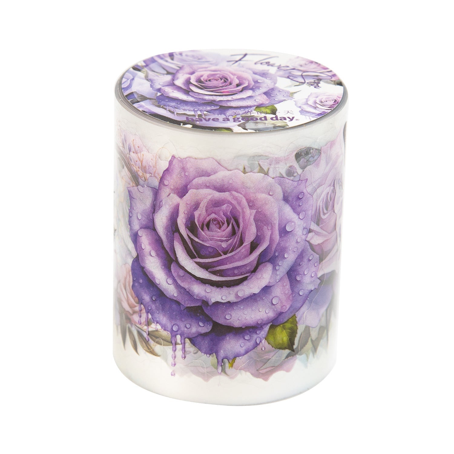 8PCS Sunflower & Rose Floral PET Washi Tape Set for Journaling DIY