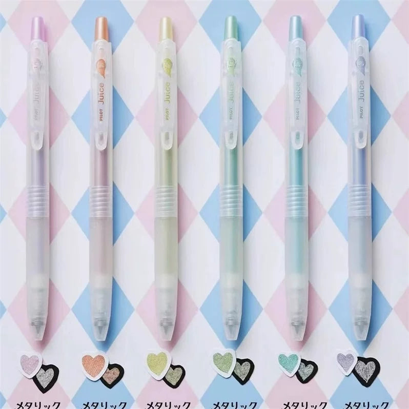 PILOT Juice 10th Anniversary Milk Limited Edition Retractable Gel Pen Set, 0.5mm,6 Colors