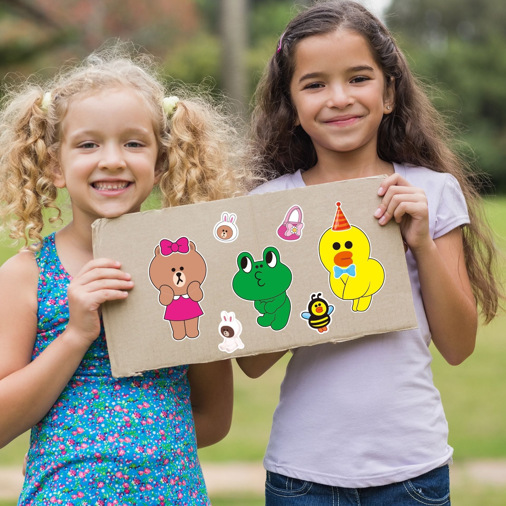 Make a Face Duck Rabbit Bear Stickers for Kids 24 Sheets