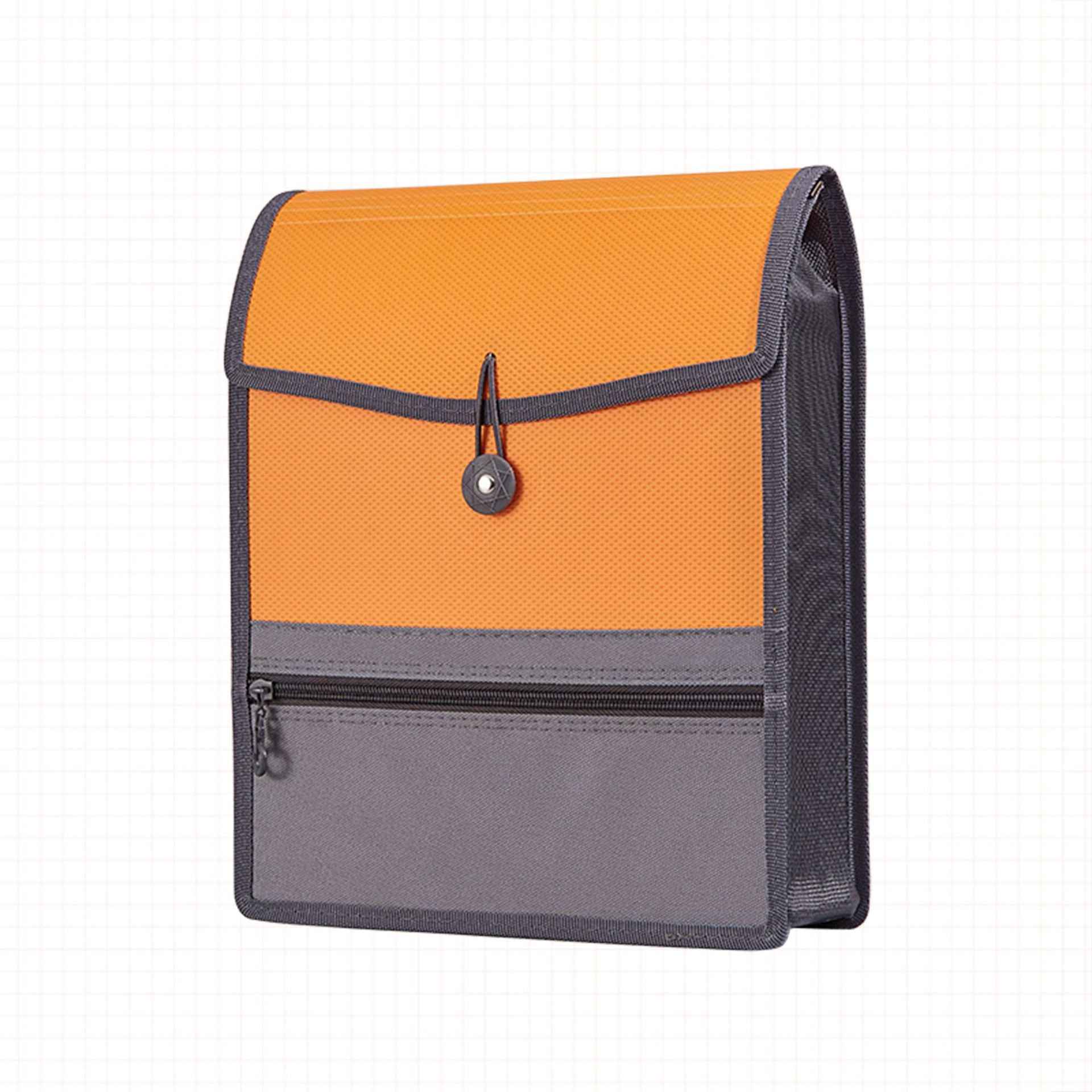 2 Pack Vertical Expandable File Folders A4 Letter Size Orange
