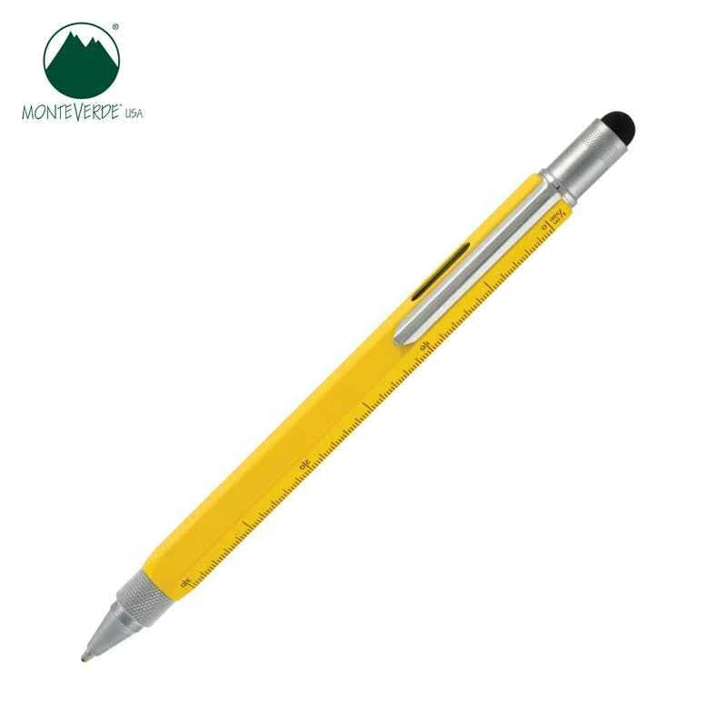 MONTEVERDE USA 9in1 Tool Ballpoint Multi Pen Yellow