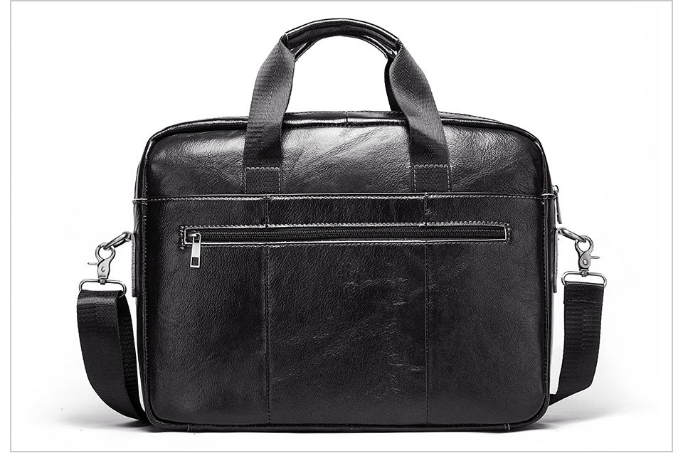 Vintage Leather Messenger Bag for Men MacBook Air 13.3 Inch Laptop
