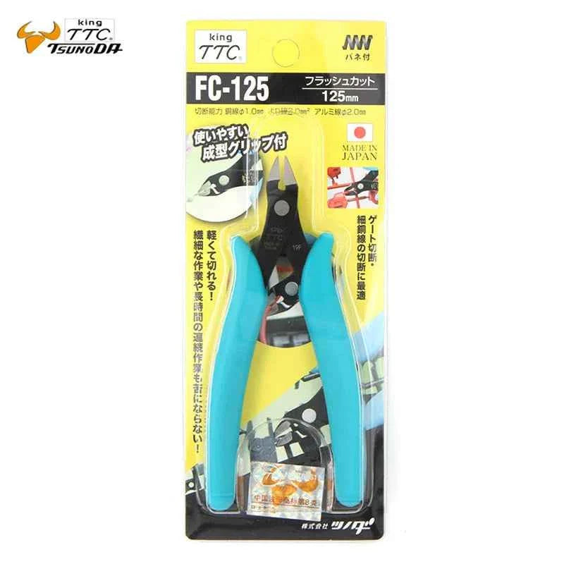 King TTC FC-125 5" Mini Spring Diagonal Cutting Pliers Flush Cutter