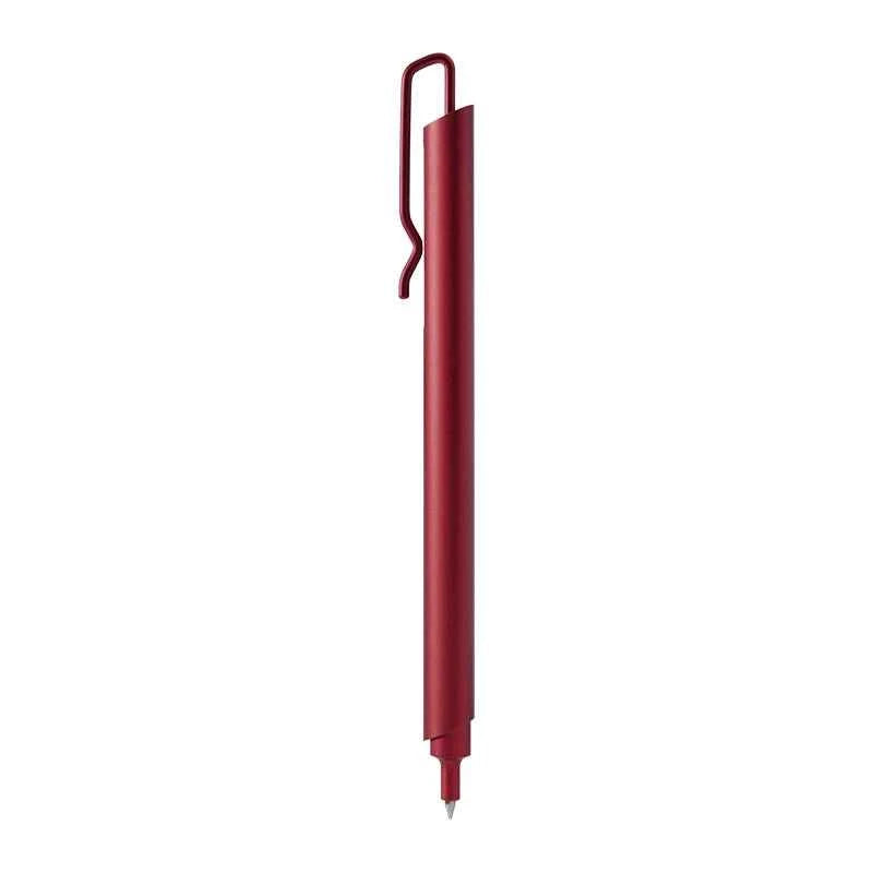 KACO Klip Gel Pen 0.5mm Black Ink Aluminum Body Red
