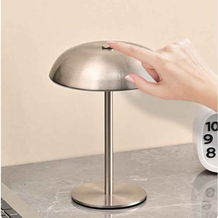 Metal Mushroom Lamp - Rechargeable LED Night Light