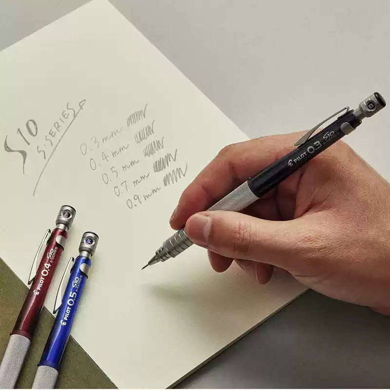 Pilot S10 Drafting Mechanical Pencil | Metal Low Center of Gravity | 0.3 / 0.4 / 0.5 / 0.9mm