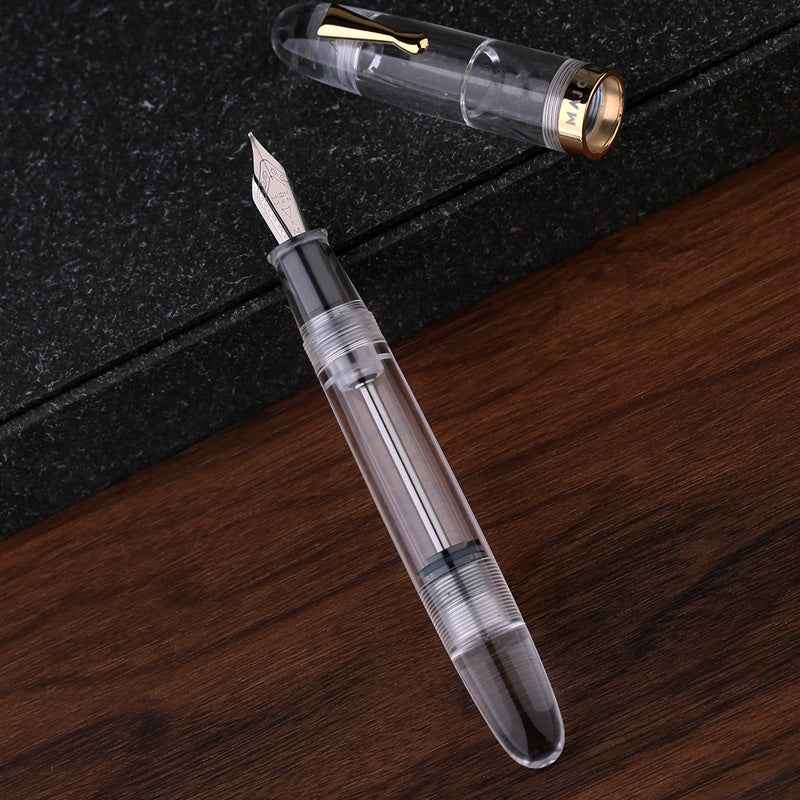 Majohn C4 Eyedropper Fountain Pen Transparent Acrylic with Box Clear