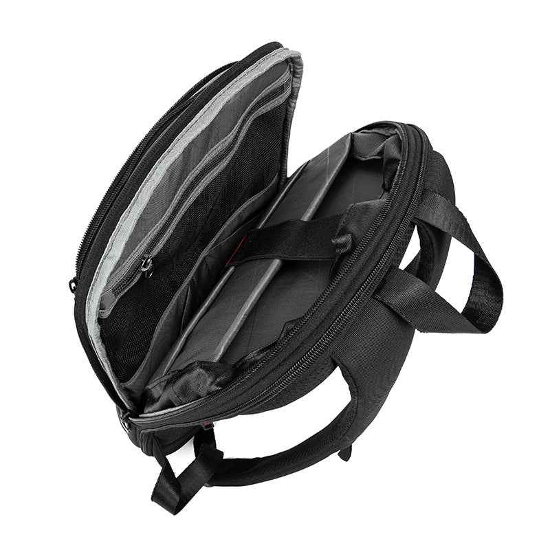 Bruno Cavalli Slim Lightweight Laptop Backpack Bookbag for Work Business and College Black