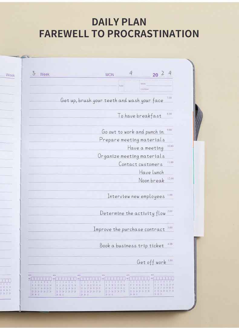 Daily Planner with Hourly PRO Schedule & to-do List – A5