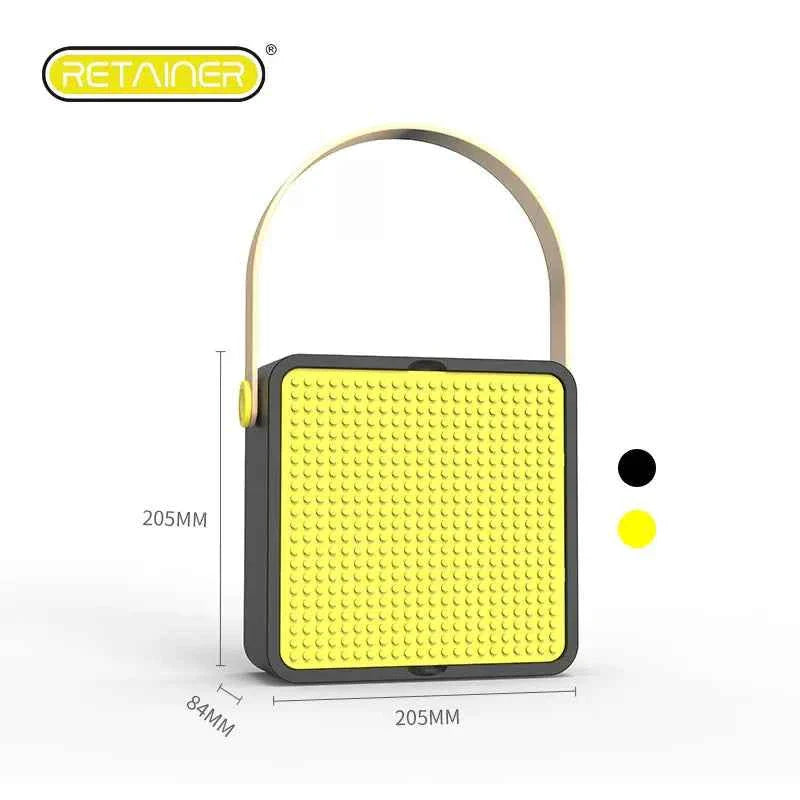 Bins & Things Storage Bin Organizer Box for LEGO Building Blocks Black Yellow