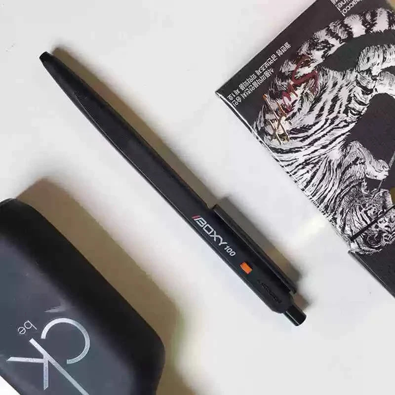 Uni Boxy 100 Ballpoint Pen - 0.7mm - Black Ink with 3 Refills