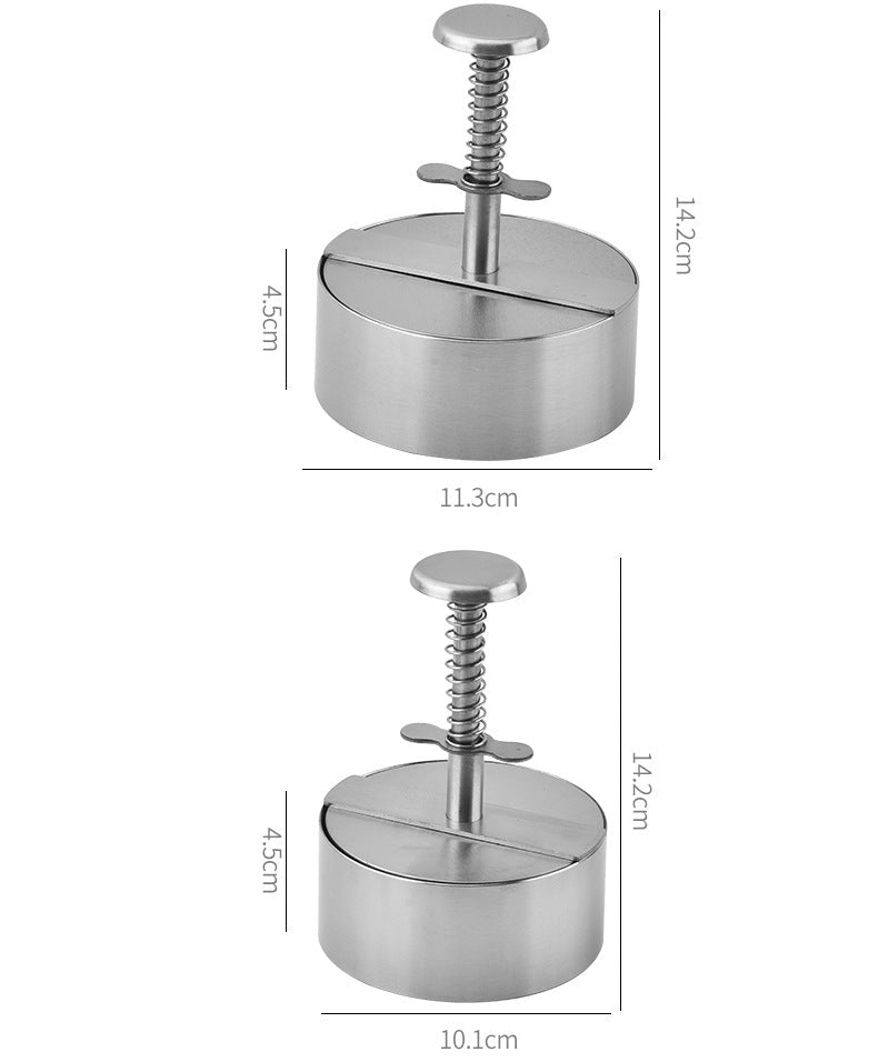 304 Stainless Steel Burger Press & Patty Maker Mould