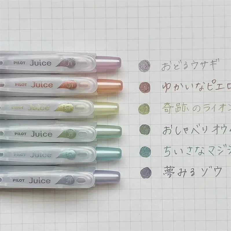 PILOT Juice 10th Anniversary Milk Limited Edition Retractable Gel Pen Set, 0.5mm,6 Colors
