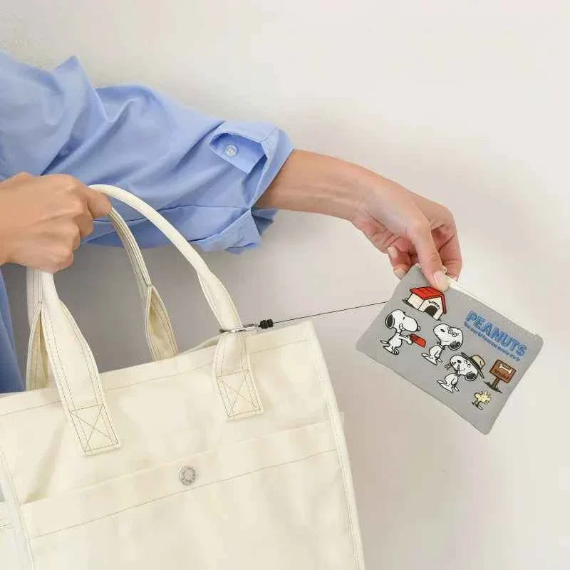 Japanese Kawaii Peanuts Zipper Coin Purse