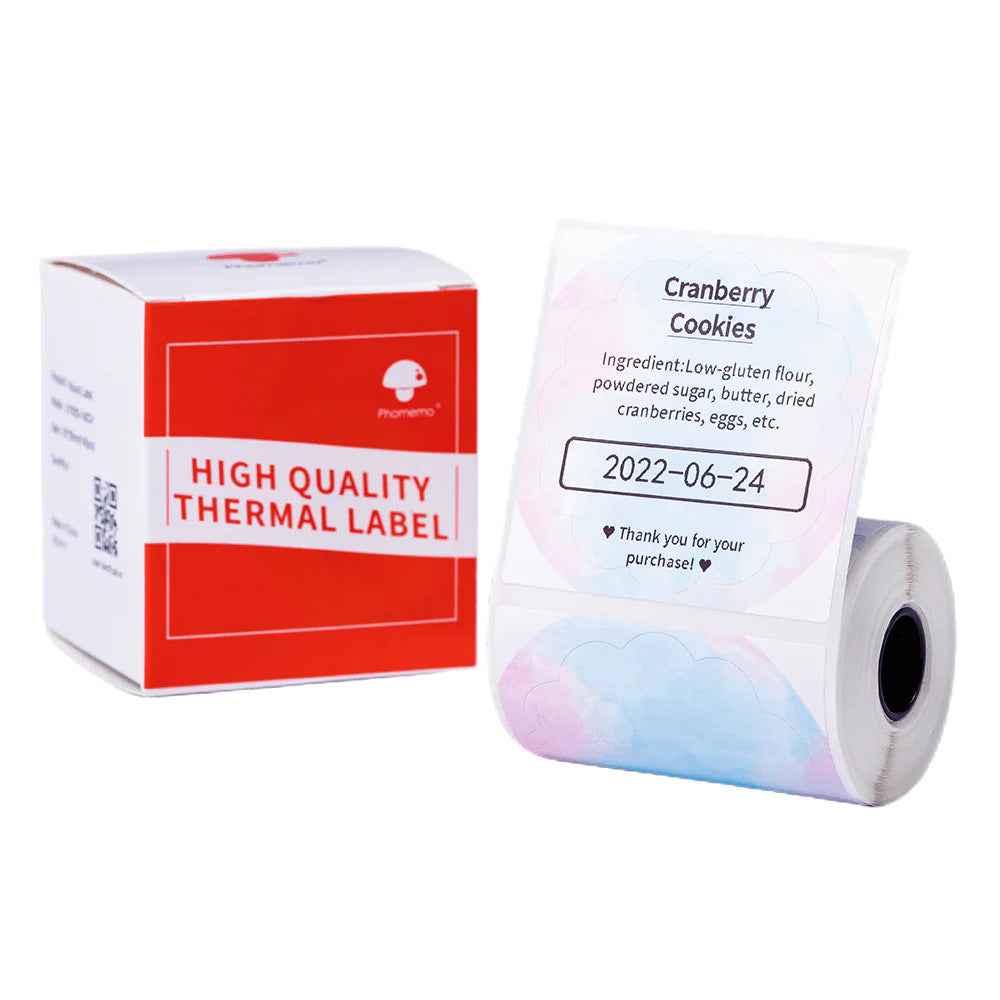 Phomemo 50x50mm Thermal Round Gradient Color Label for M110/M120/M200/M220 Blue