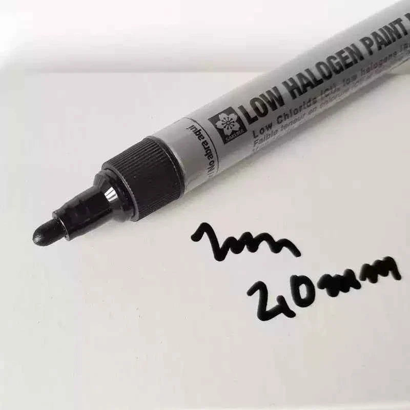 SAKURA Low Halogen Paint Marker Industrial Pen 3 Pack