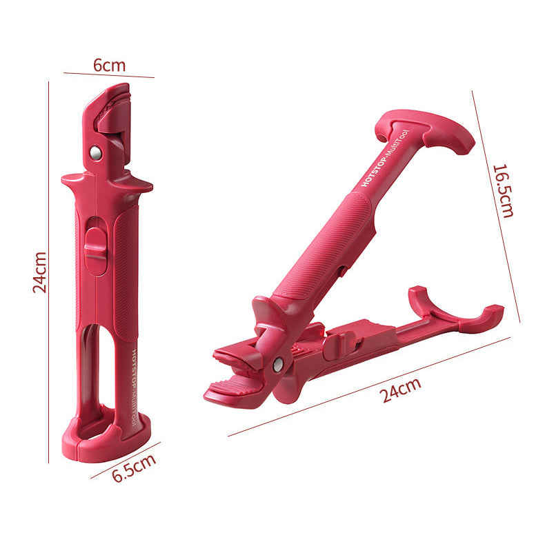 2-in-1 Silicone Bowl Clip & Plate Gripper – Heat-Resistant Anti-Scald Tongs for Hot Dishes, Bowls & Pots