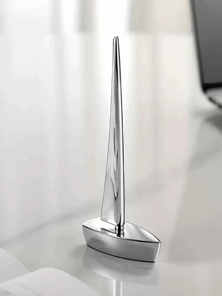 GNASEET Sailing Ship Eternal Forever Pen Polished Silver
