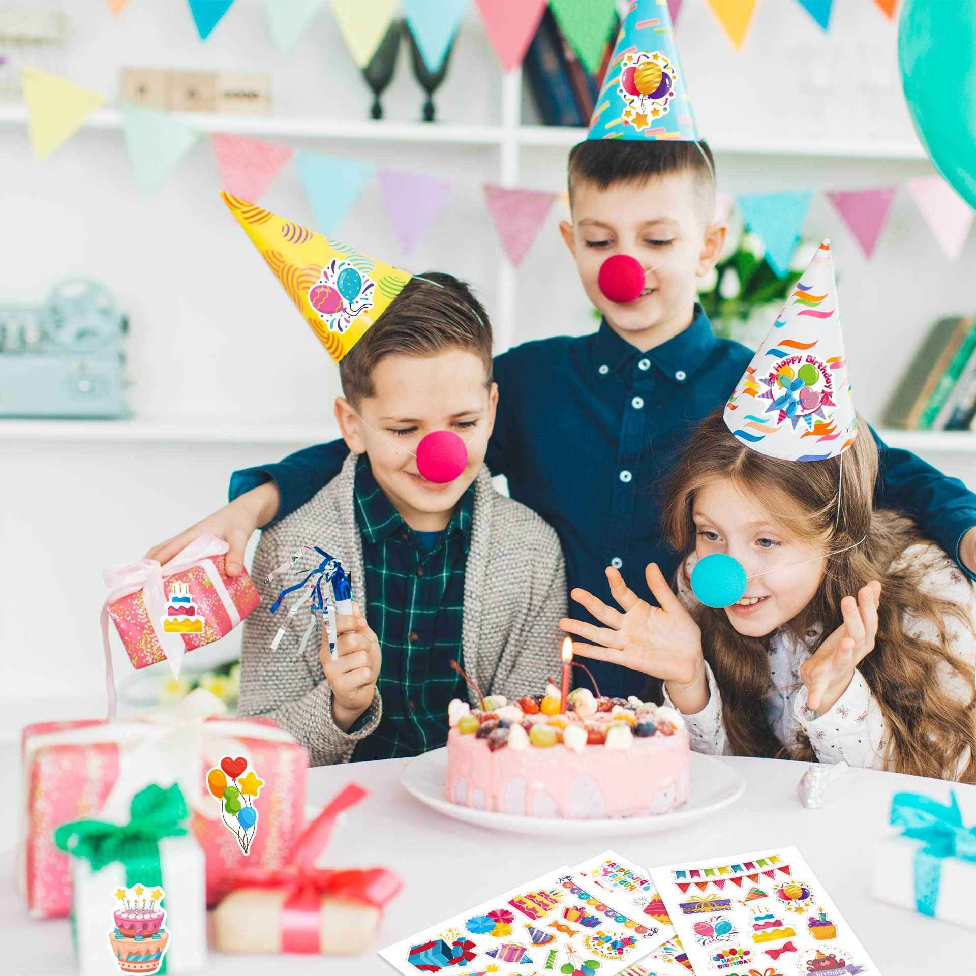 32 Sheets Happy Birthday Party Make Your Own Stickers for Kids