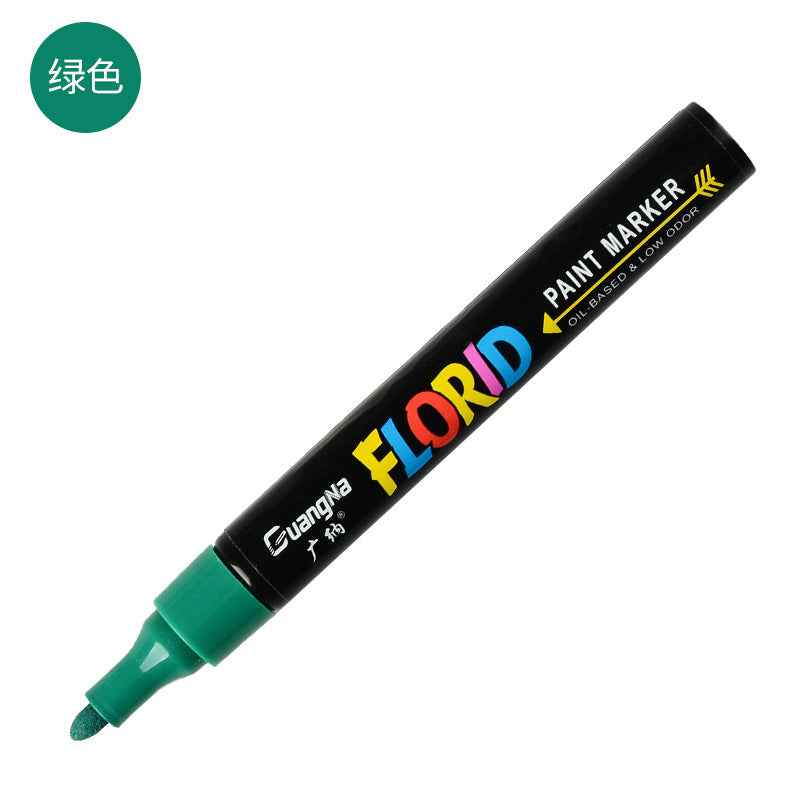 Guangna Florid Permanent Paint Pens Oil Based Markers 2 Pack Green