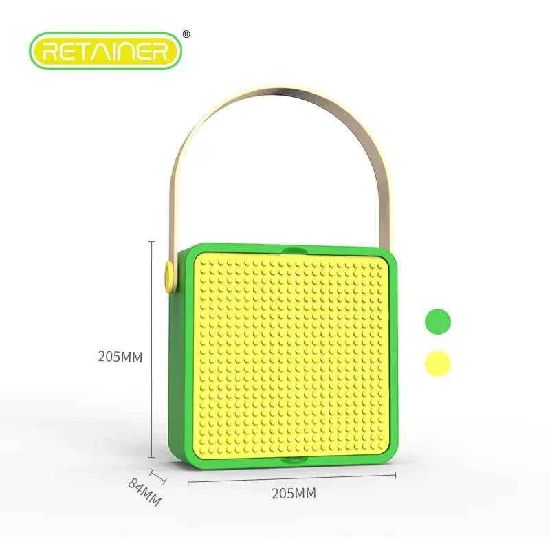Bins & Things Storage Bin Organizer Box for LEGO Building Blocks Green Yellow