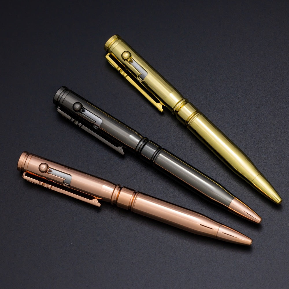 Bolt Action Tactical Metal Ballpoint Pen 3-Pack 1.0mm Black Ink