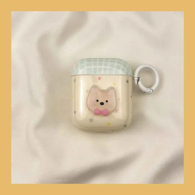 Colorful Star West Highland Terrier Dog AirPods Case C