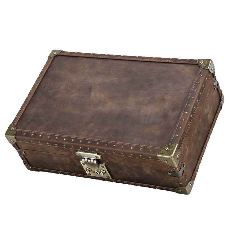 Luxury Handcrafted Genuine Leather Wooden 8-Piece Watch Box