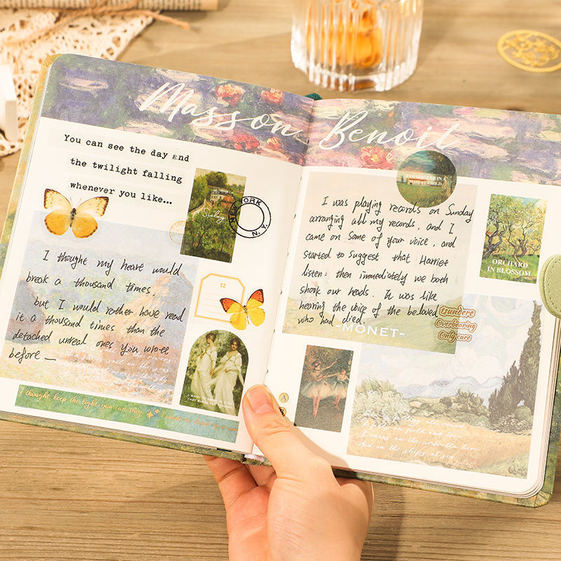 Oil Painting Series Journal Scrapbooking Supplies Gift Set