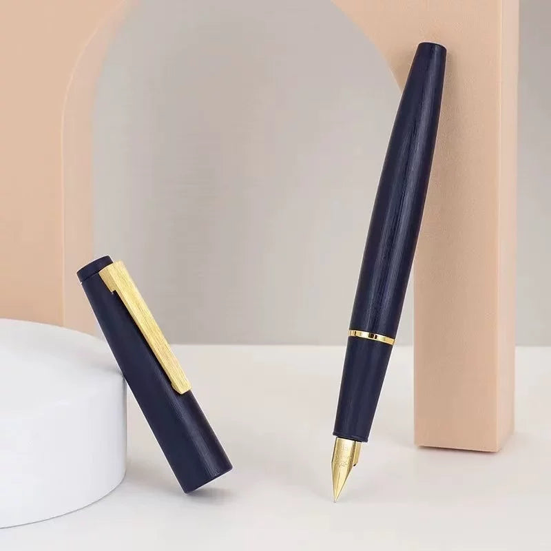 Jinhao 80 Fountain Pen – Lightweight Fiber Body, Smooth Nib for Students, Calligraphy & Extended Writing Gold Navy